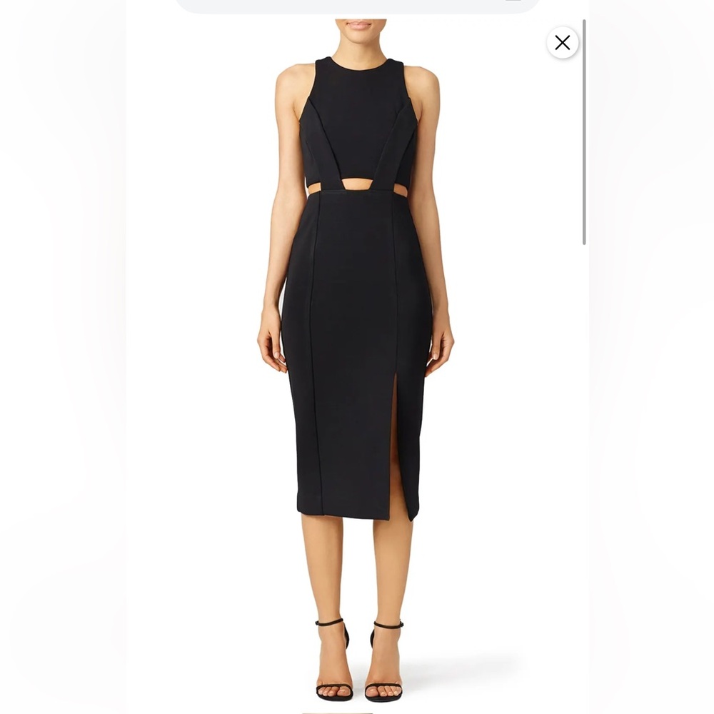 Nicholas  Black Straight Edge Dress